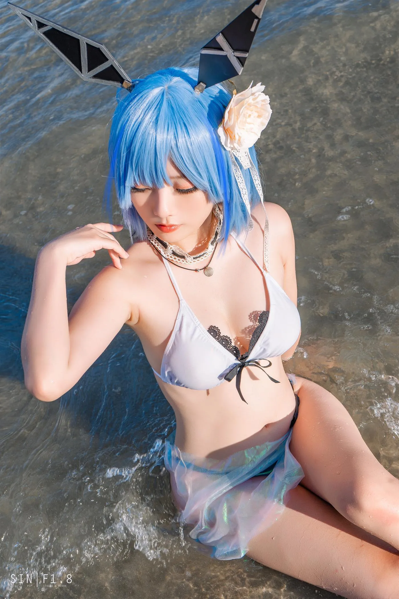 Messie Huang – NO.11 Gascogne swimsuit [20P]插图4